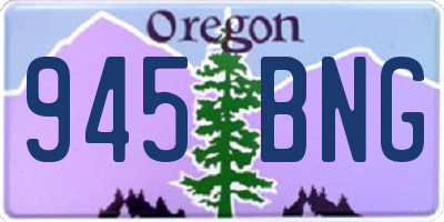OR license plate 945BNG