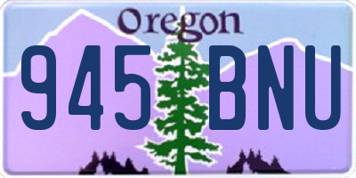 OR license plate 945BNU