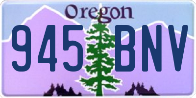 OR license plate 945BNV