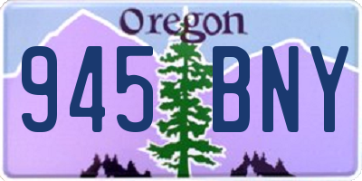 OR license plate 945BNY