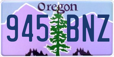 OR license plate 945BNZ