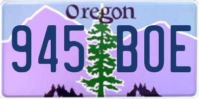 OR license plate 945BOE