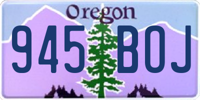 OR license plate 945BOJ