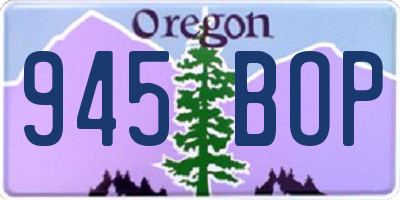 OR license plate 945BOP