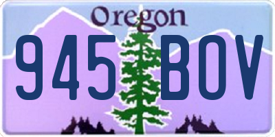 OR license plate 945BOV