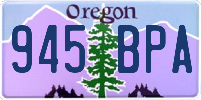 OR license plate 945BPA