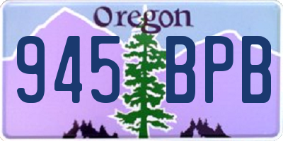 OR license plate 945BPB