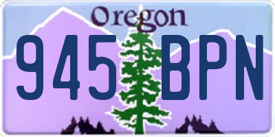 OR license plate 945BPN