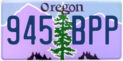 OR license plate 945BPP