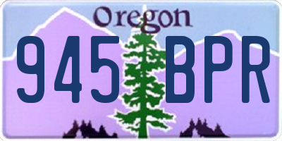 OR license plate 945BPR