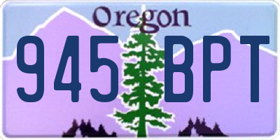 OR license plate 945BPT