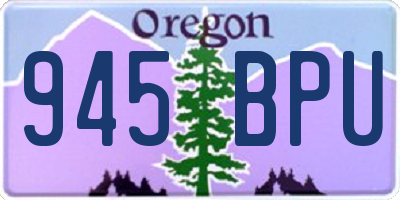 OR license plate 945BPU
