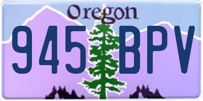 OR license plate 945BPV