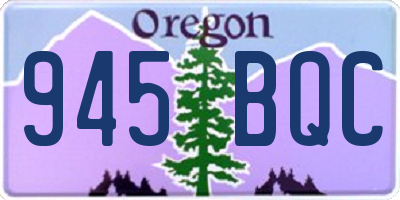 OR license plate 945BQC