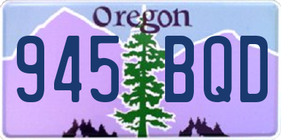 OR license plate 945BQD