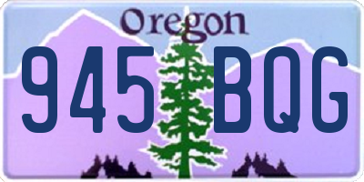 OR license plate 945BQG