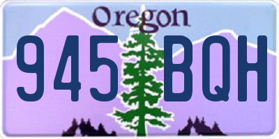 OR license plate 945BQH