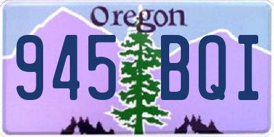 OR license plate 945BQI