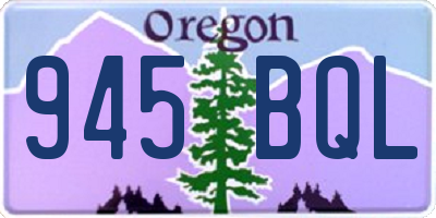 OR license plate 945BQL