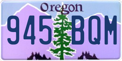 OR license plate 945BQM