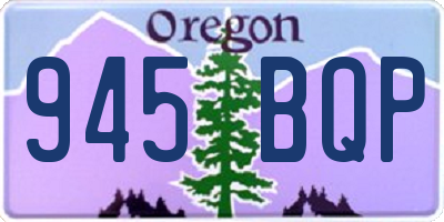 OR license plate 945BQP