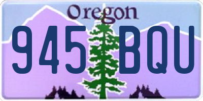 OR license plate 945BQU