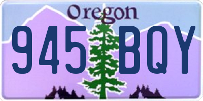 OR license plate 945BQY