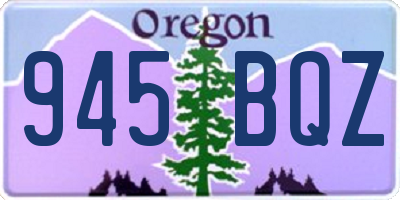 OR license plate 945BQZ