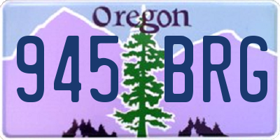 OR license plate 945BRG