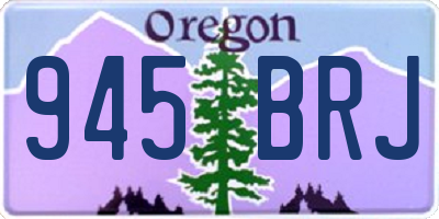 OR license plate 945BRJ
