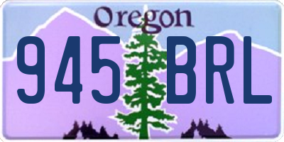 OR license plate 945BRL