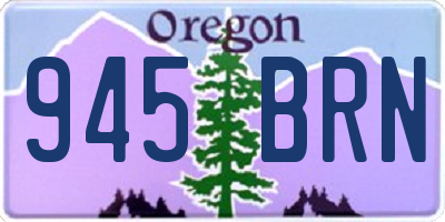 OR license plate 945BRN