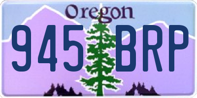 OR license plate 945BRP