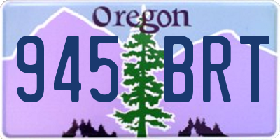 OR license plate 945BRT