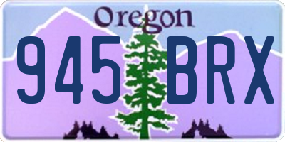 OR license plate 945BRX