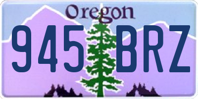 OR license plate 945BRZ