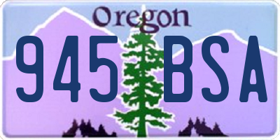 OR license plate 945BSA