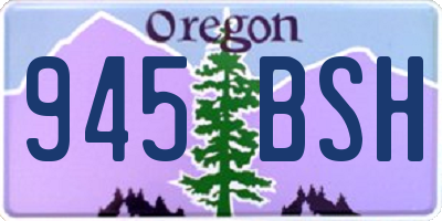 OR license plate 945BSH
