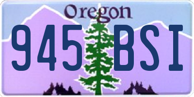 OR license plate 945BSI