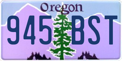 OR license plate 945BST