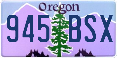 OR license plate 945BSX