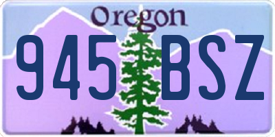 OR license plate 945BSZ