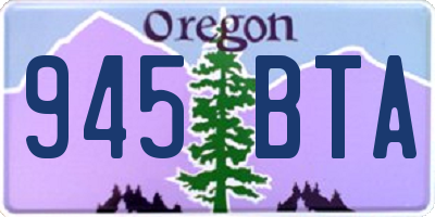 OR license plate 945BTA