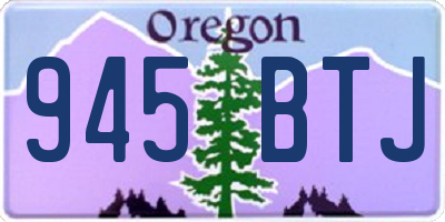 OR license plate 945BTJ