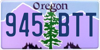 OR license plate 945BTT