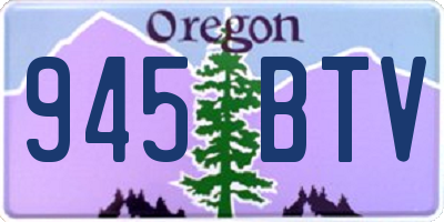 OR license plate 945BTV