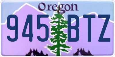 OR license plate 945BTZ