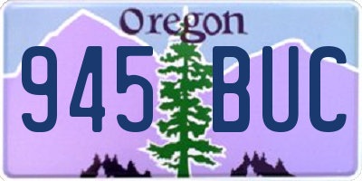 OR license plate 945BUC