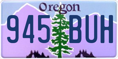 OR license plate 945BUH