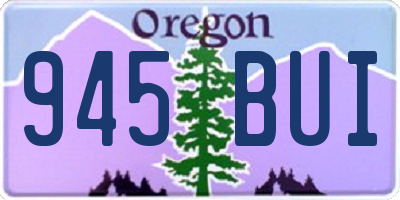 OR license plate 945BUI